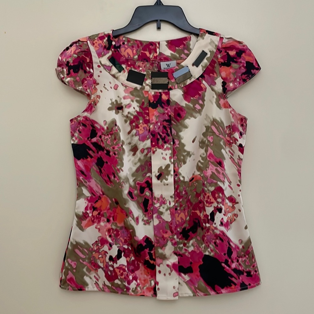 WORTHINGTON Cap Sleeve Top/Blouse